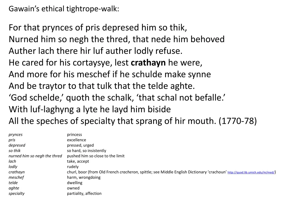 gawain s ethical tightrope walk