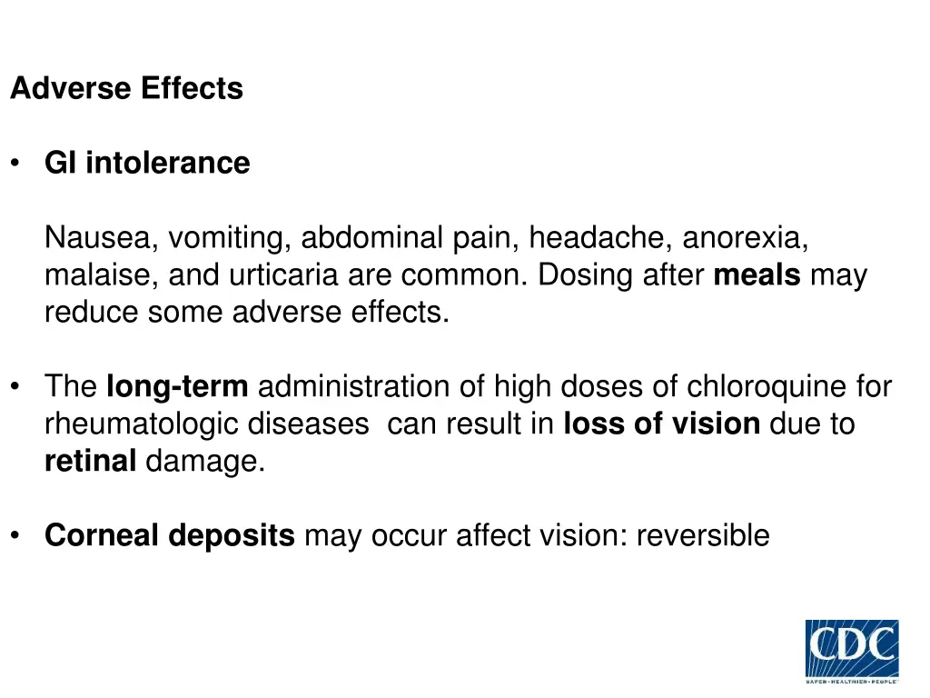 adverse effects