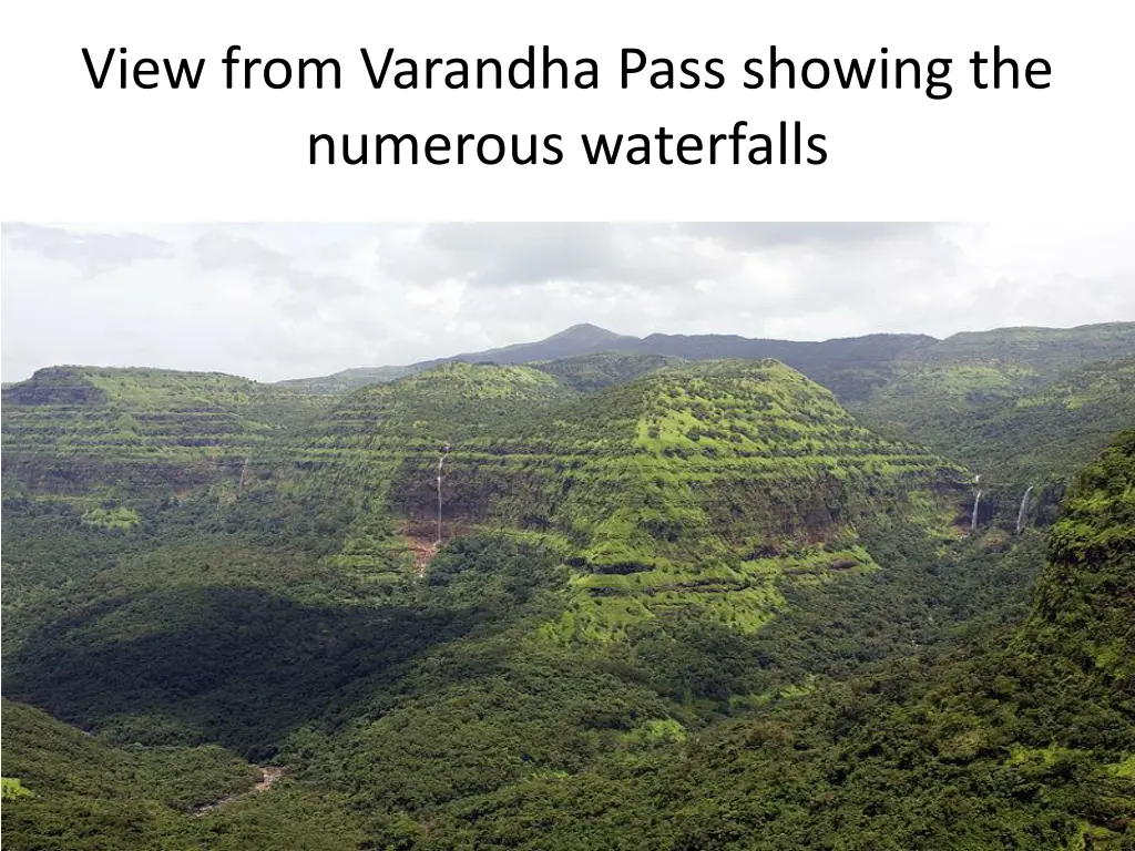 view from varandha pass showing the numerous