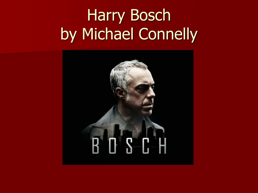 harry bosch by michael connelly