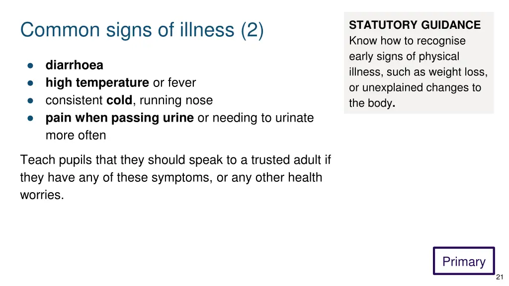 common signs of illness 2