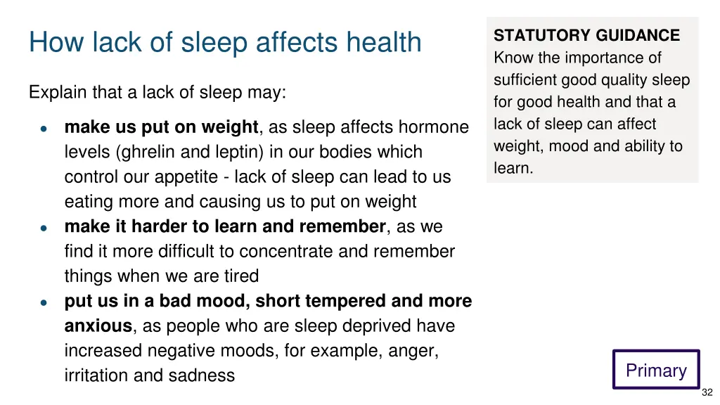 how lack of sleep affects health