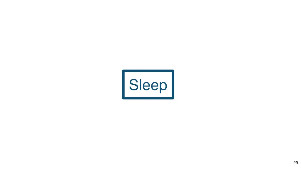 sleep