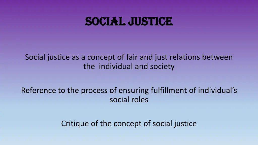 social justice social justice