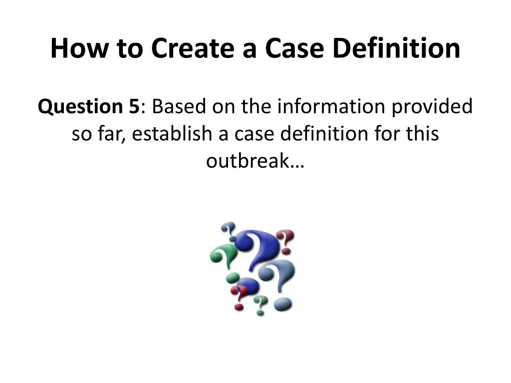 how to create a case definition 2