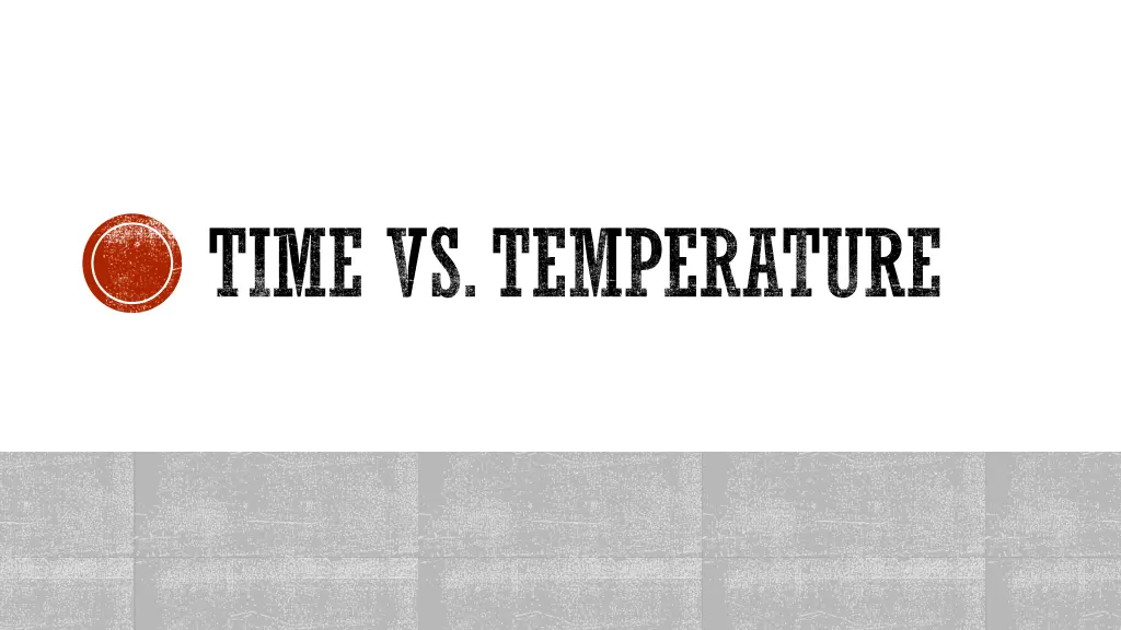 time vs temperature