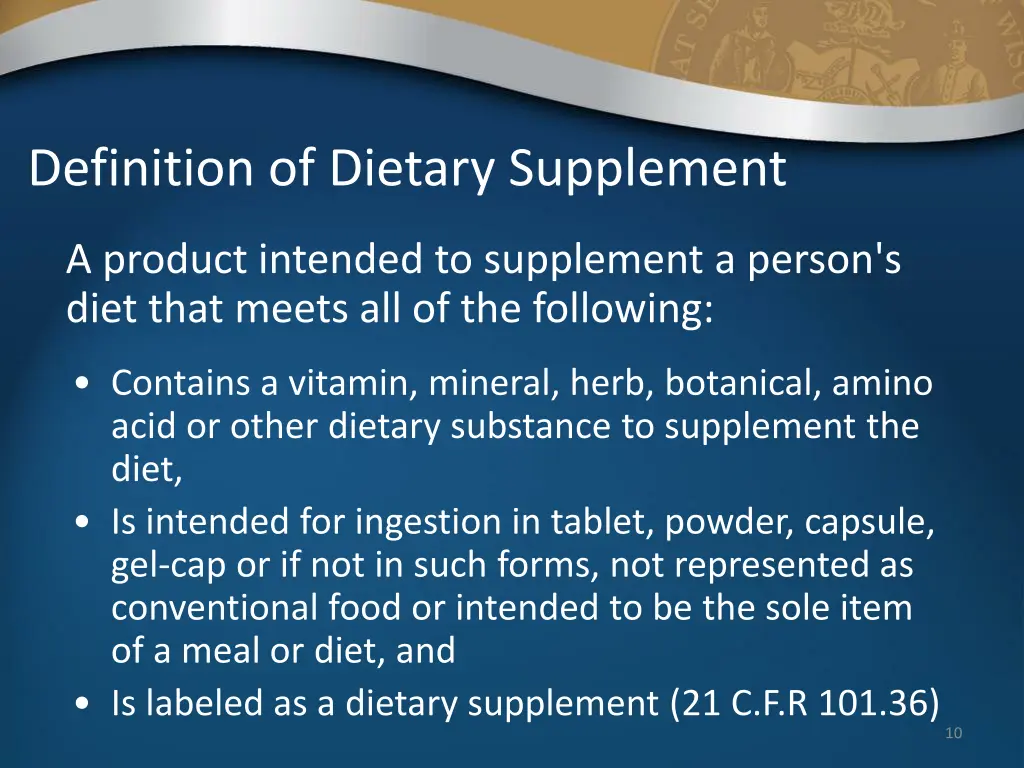 definition of dietary supplement