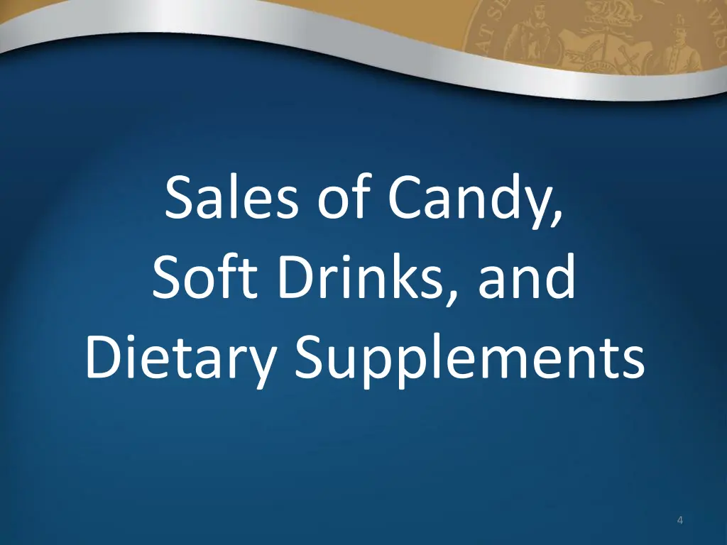 sales of candy soft drinks and dietary supplements