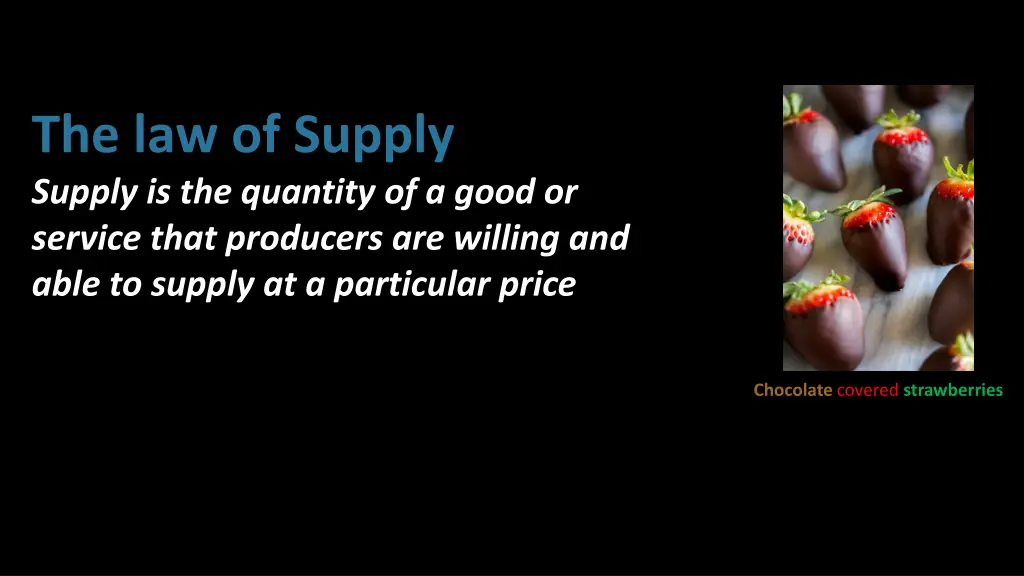 the law of supply supply is the quantity