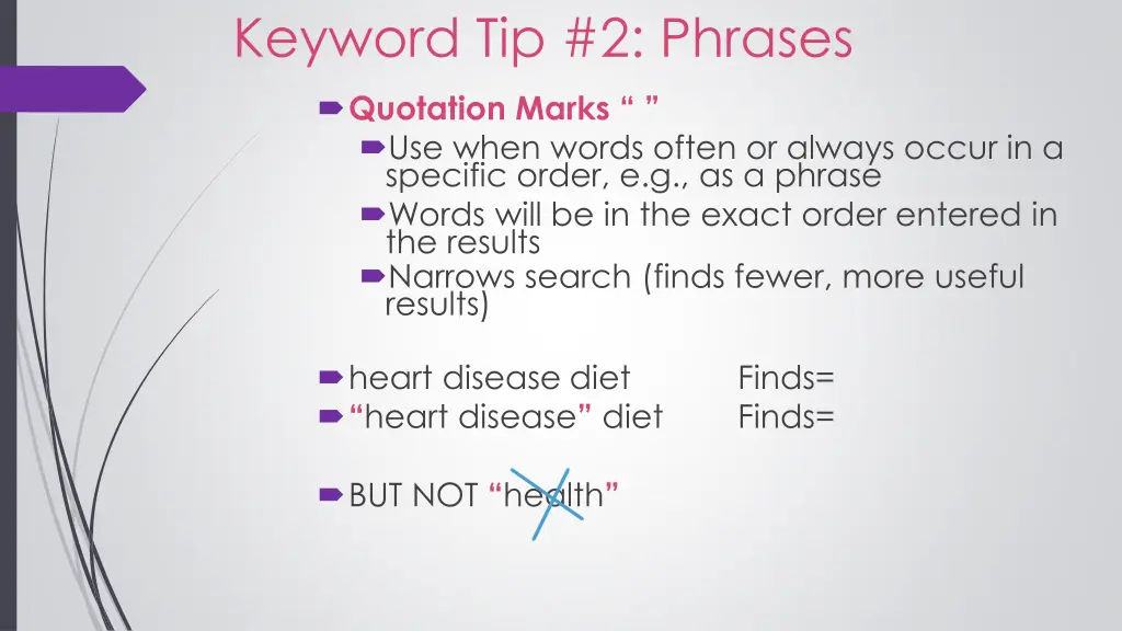 keyword tip 2 phrases