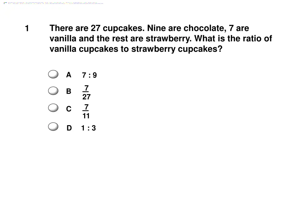 there are 27 cupcakes nine are chocolate