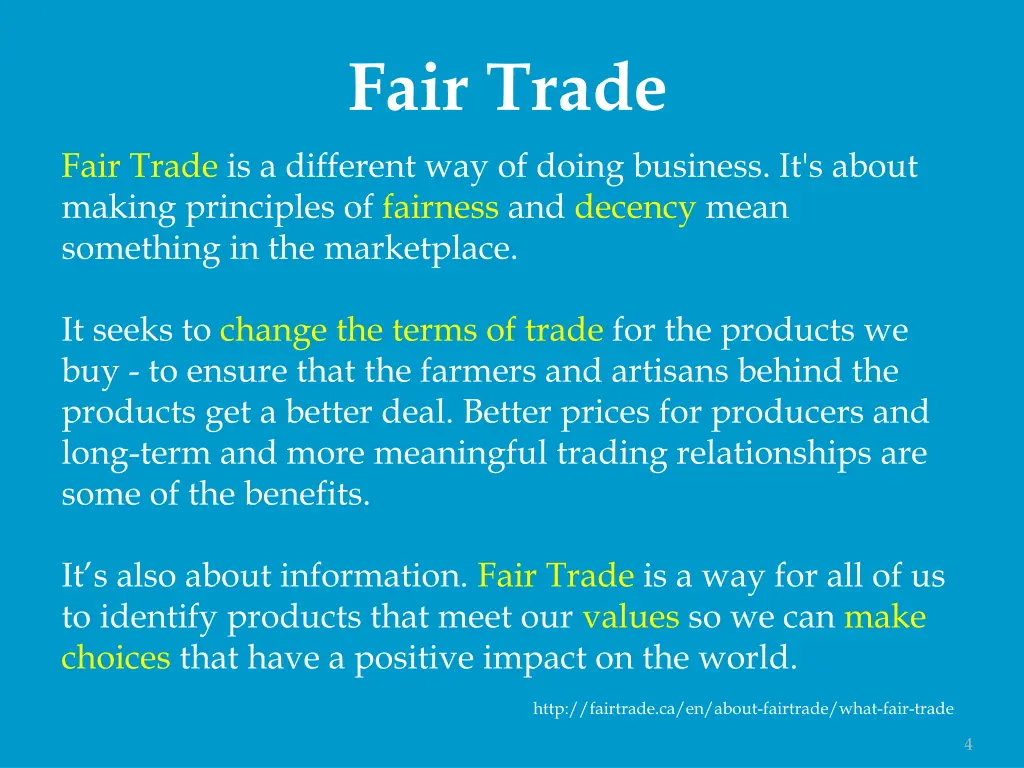 fair trade