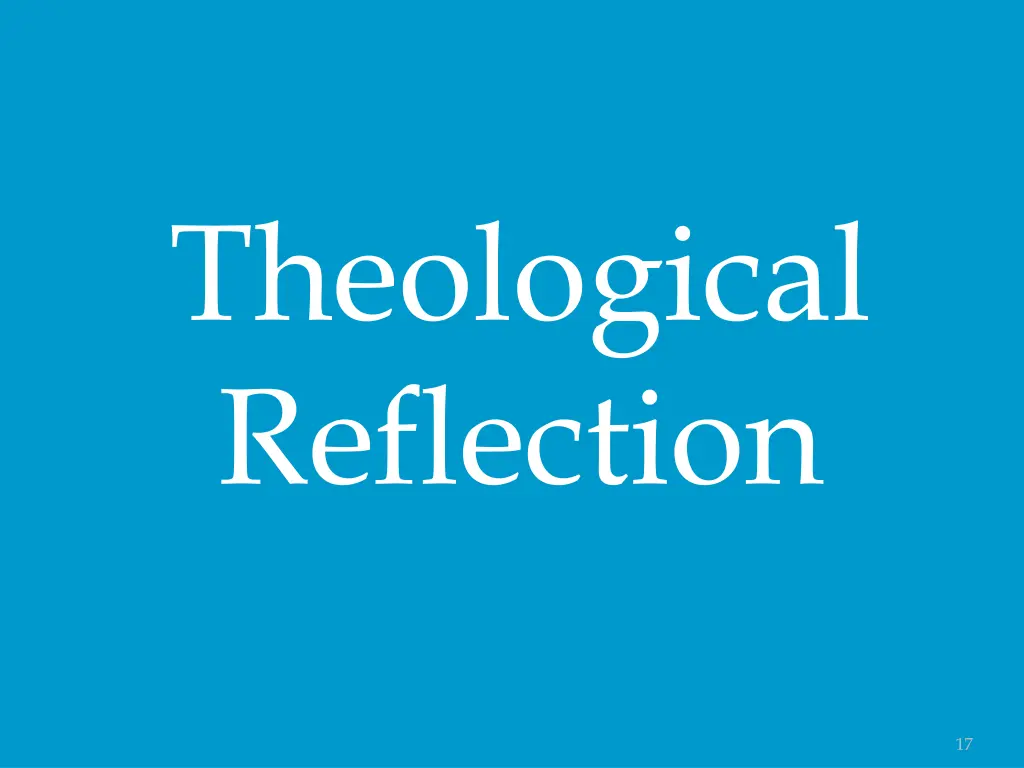 theological reflection