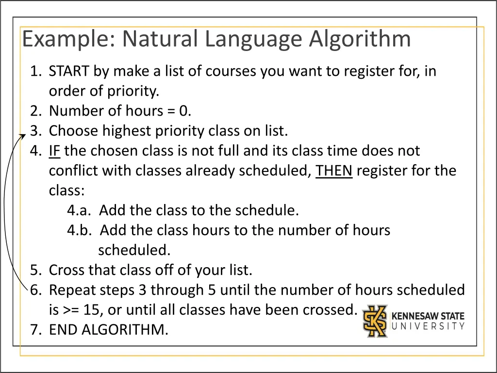 example natural language algorithm