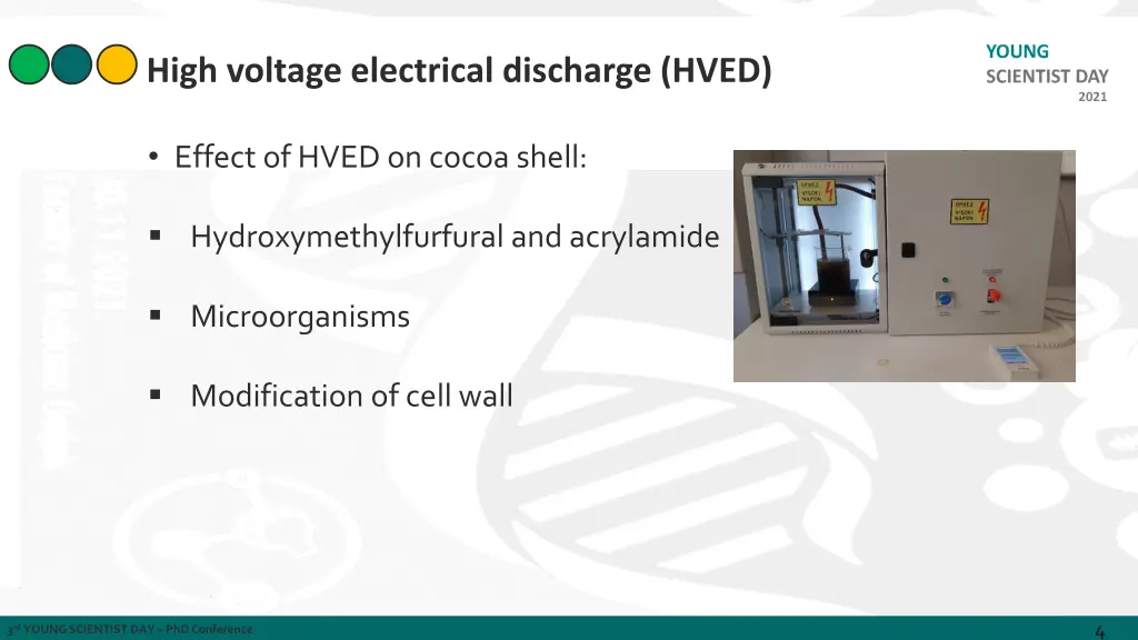 high voltage electrical discharge hved 1