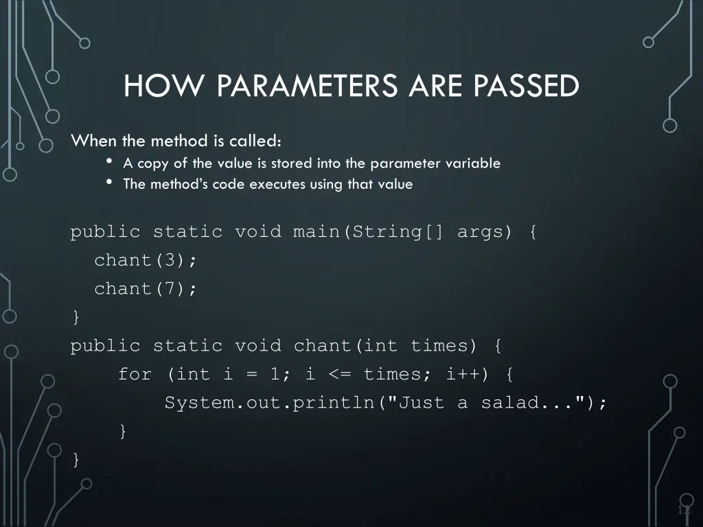 how parameters are passed