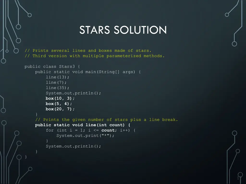 stars solution