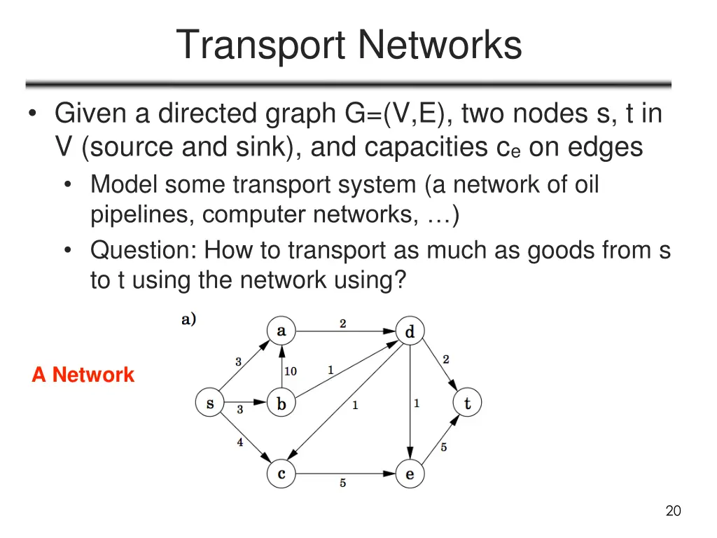 transport networks