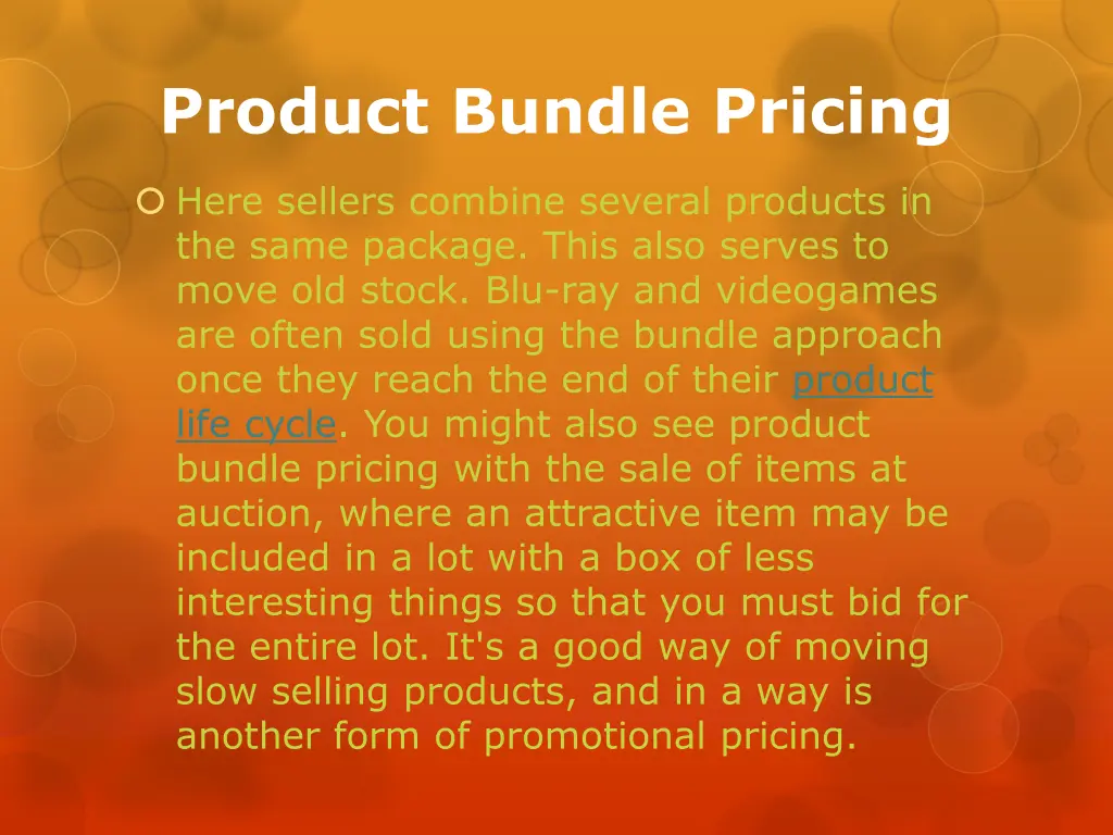 product bundle pricing