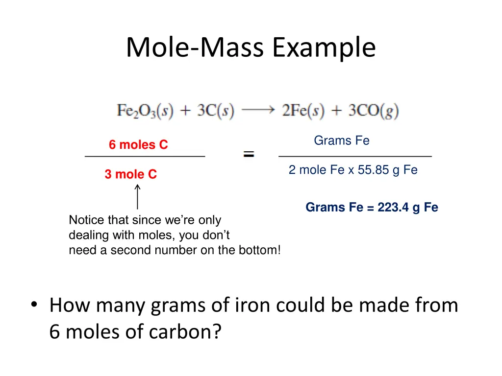 mole mass example 1