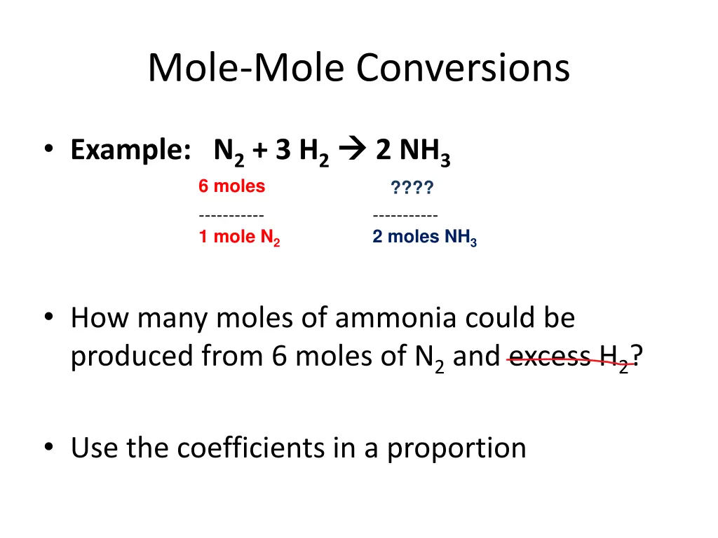 mole mole conversions 1