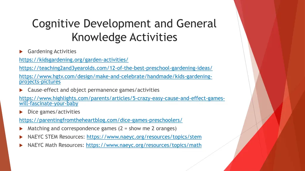 cognitive development and general knowledge 1