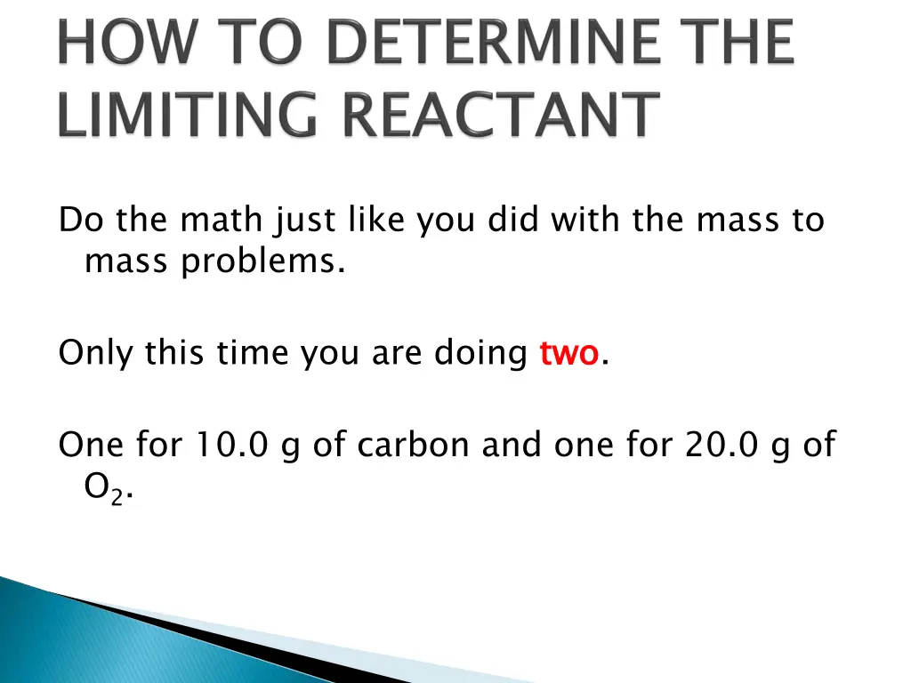 do the math just like you did with the mass