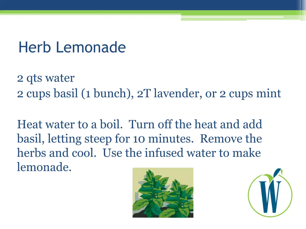 herb lemonade