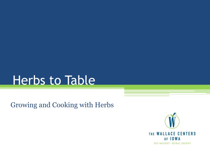 herbs to table