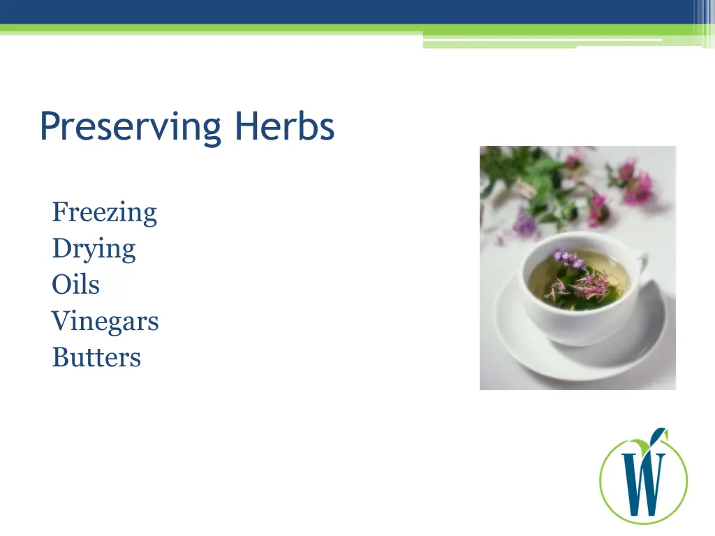 preserving herbs