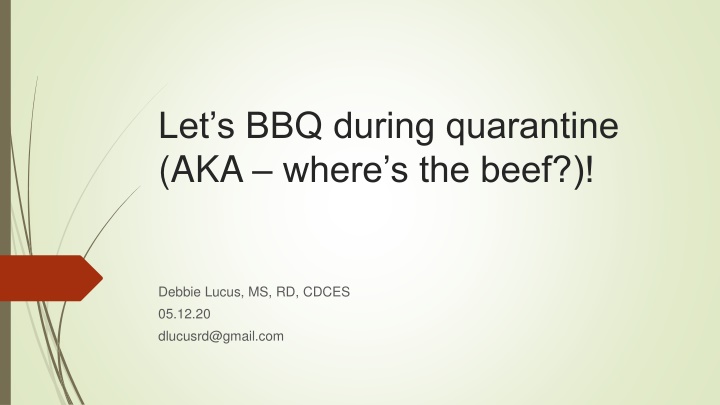 let s bbq during quarantine aka where s the beef