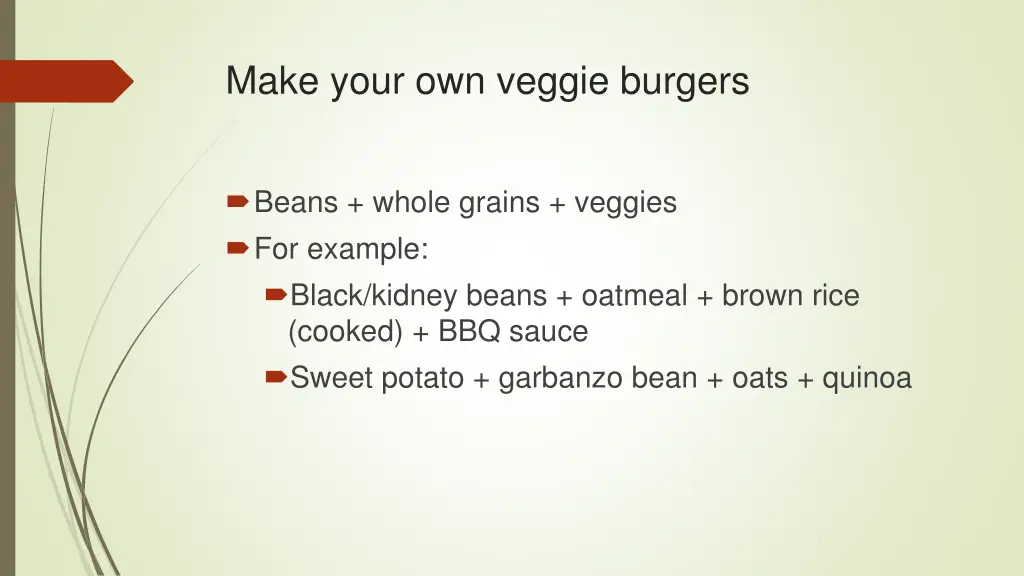 make your own veggie burgers