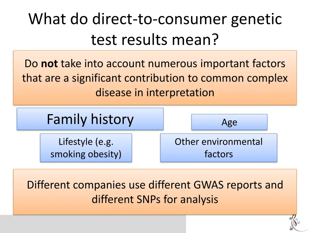 what do direct to consumer genetic test results 3