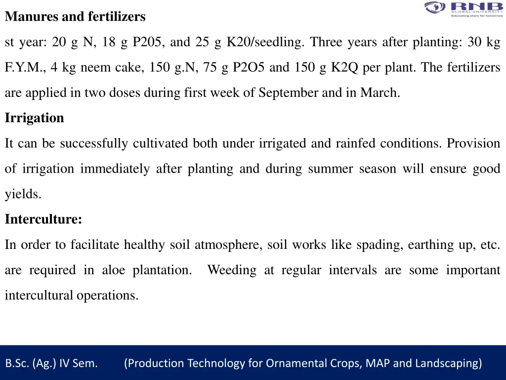 manures and fertilizers