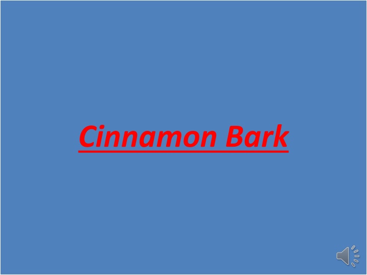 cinnamon bark