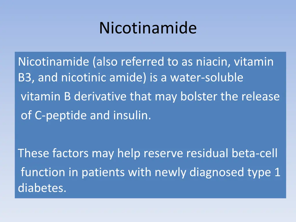 nicotinamide 1