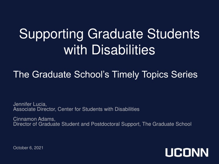 supporting graduate students with disabilities