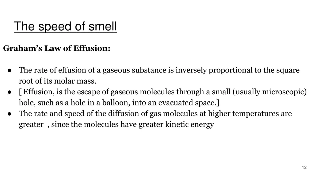 the speed of smell 1