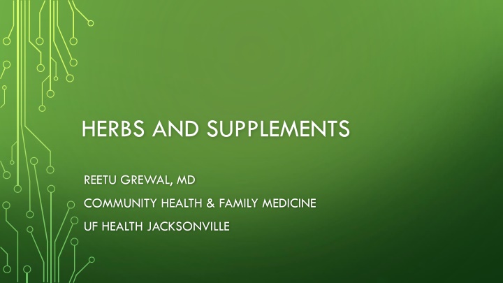 herbs and supplements