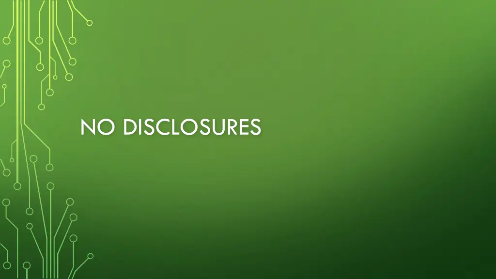 no disclosures