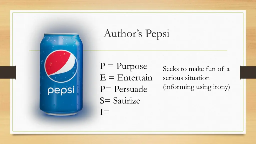 author s pepsi 5