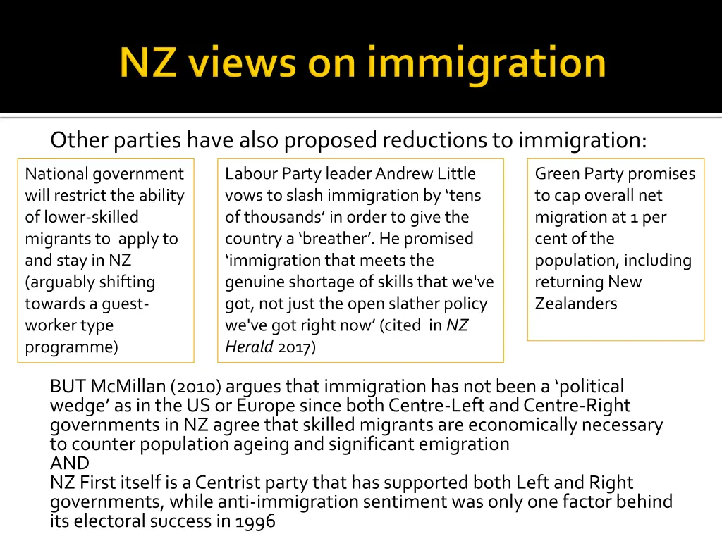 other parties have also proposed reductions