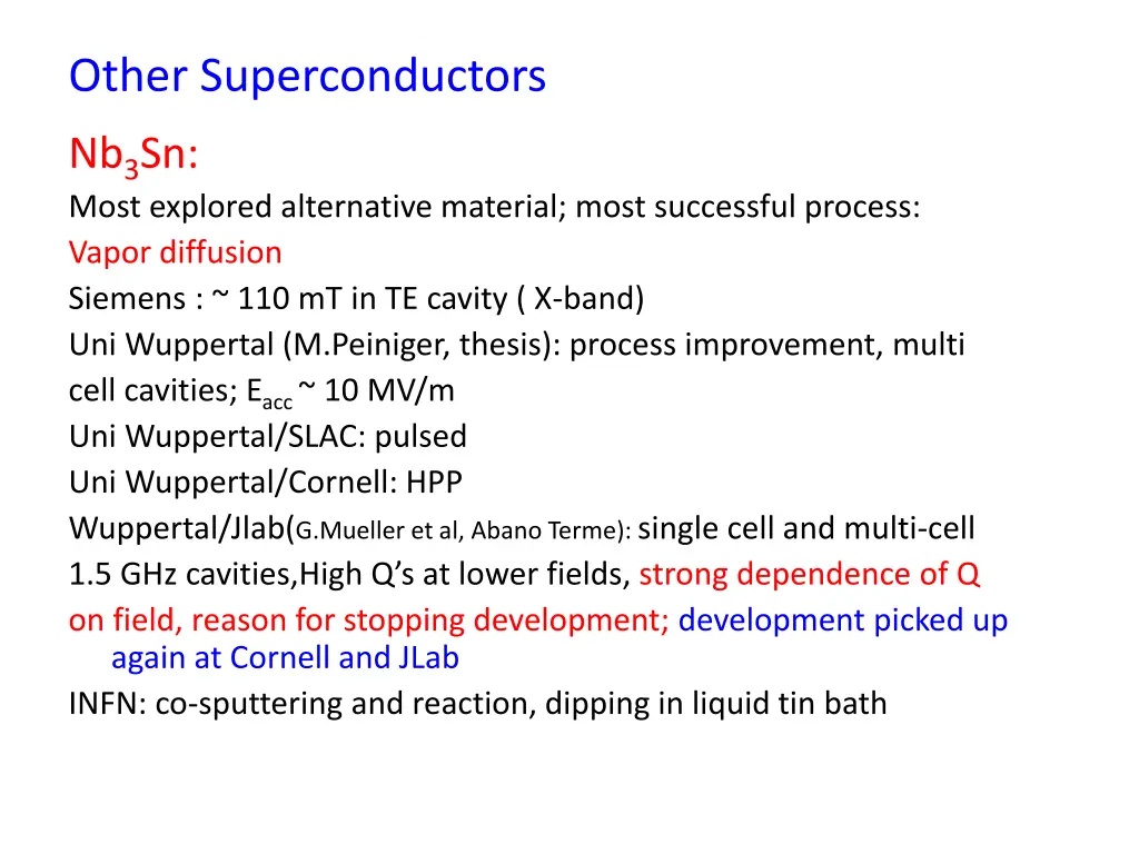 other superconductors