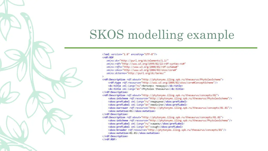 skos modelling example