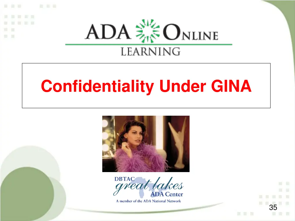 confidentiality under gina