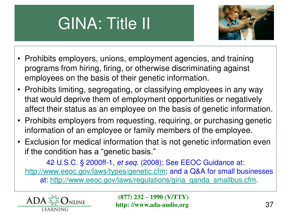 gina title ii