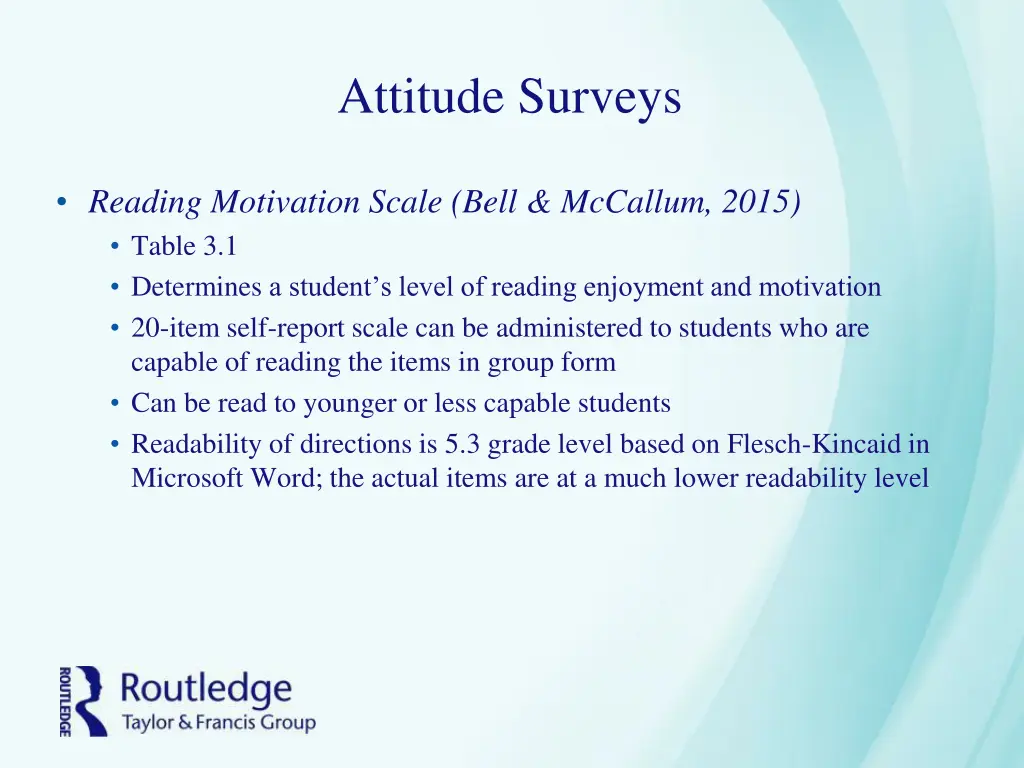 attitude surveys 3