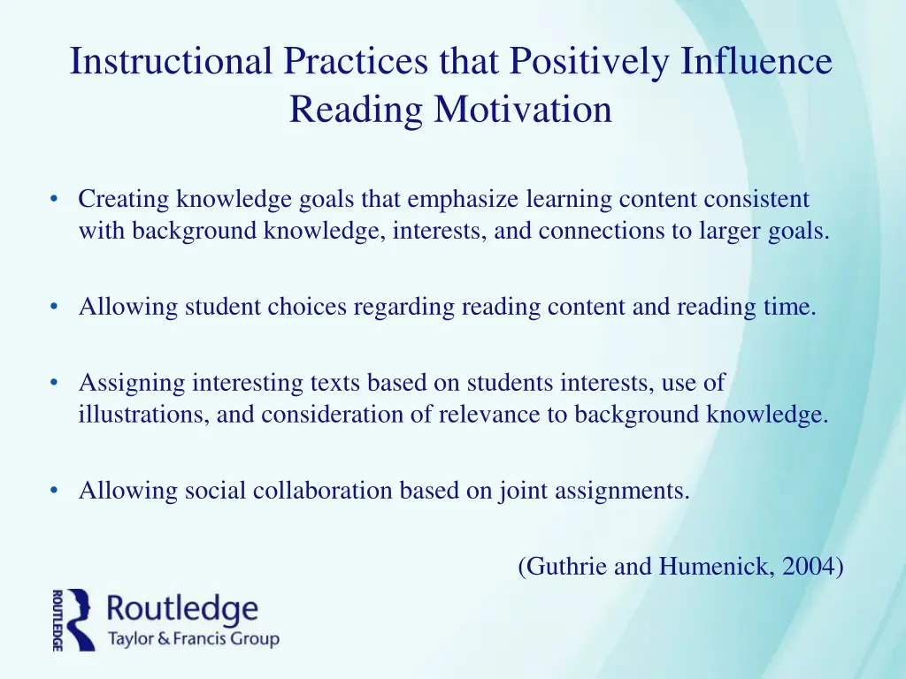 instructional practices that positively influence