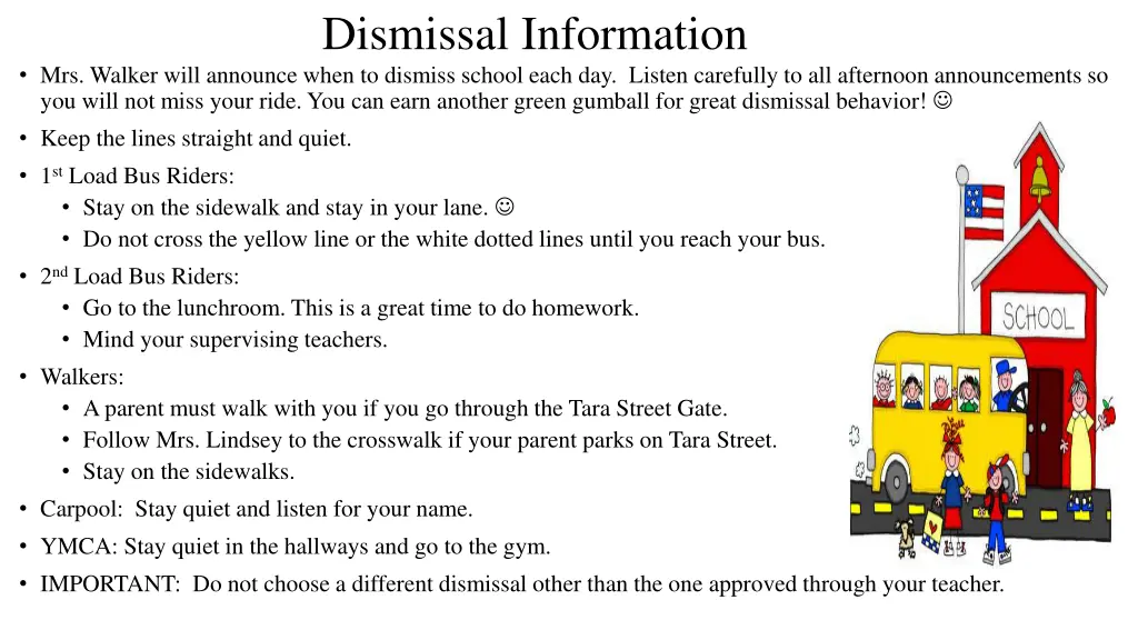 dismissal information