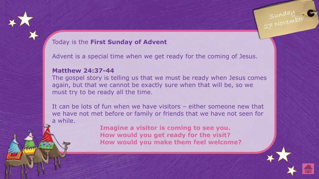 today is the first sunday of advent